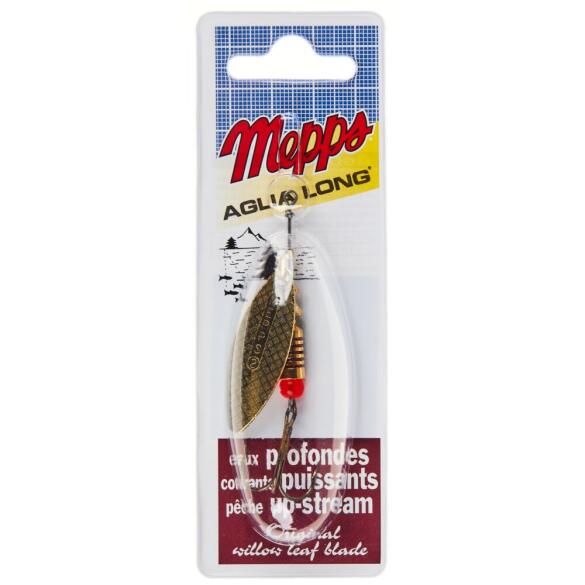 Блесна вращающаяся Mepps Aglia Long Gold №2 7г