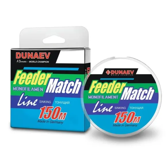 Леска Dunaev Feeder-Match Sinking Black 0.22мм 4,4 кг 150м