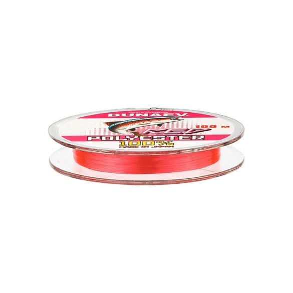 Леска Dunaev Polyester RED 0.128мм 100м