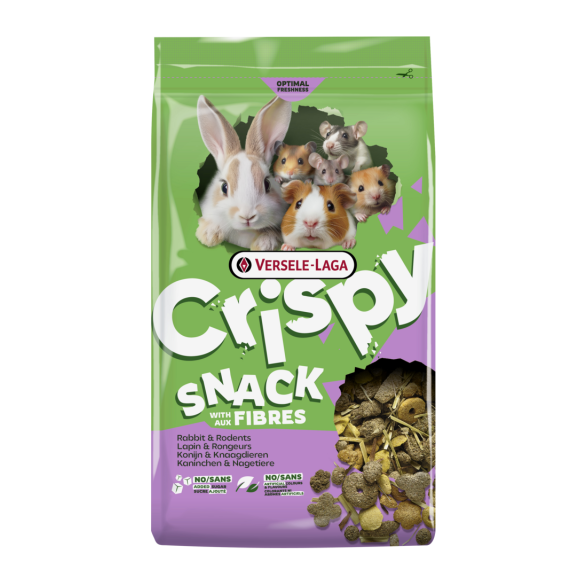 550г Корм Versele-Laga Crispy Snack Fibres смешанный для Грызунов с овощами