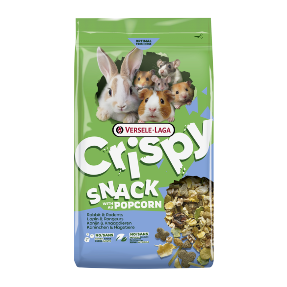 550г Корм Versele-Laga Crispy Snack Popcorn для Кроликов и Грызунов