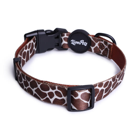 Ошейник LionPets для собак с рисунком из полиэстера S, 25-40*2см