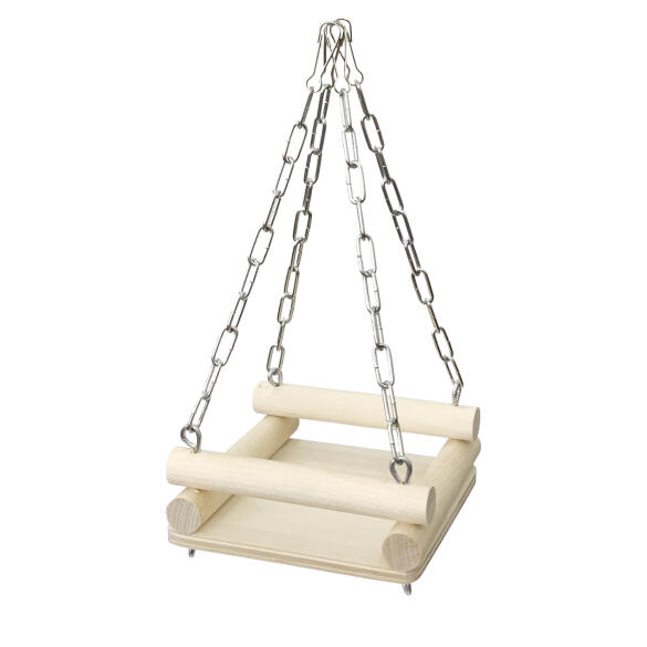 Качели LionPets для грызунов и птиц деревянные Basket Swing, 10*16см