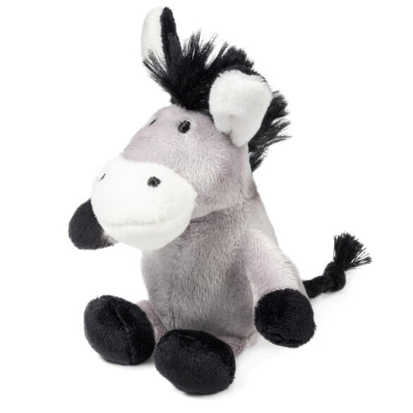 Игрушка Gigwi PLUSH FRIENDZ для собак Ослик с пищалкой, 10см