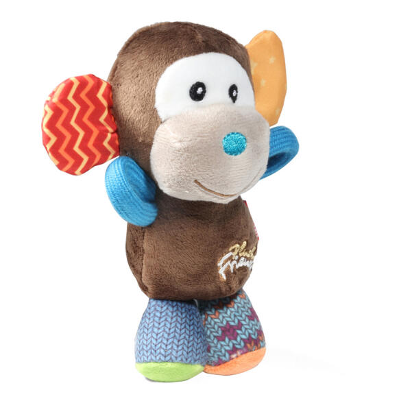 Игрушка Gigwi PLUSH FRIENDZ для собак Обезьянка с пищалкой, 16см