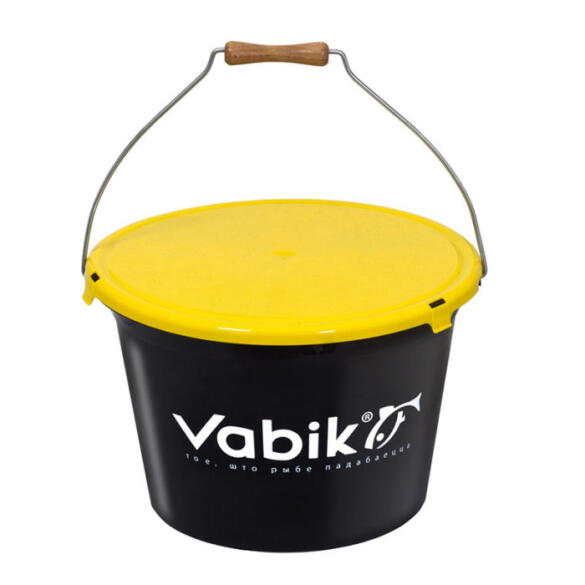 Ведро для прикормки Vabik Pro Black 18л