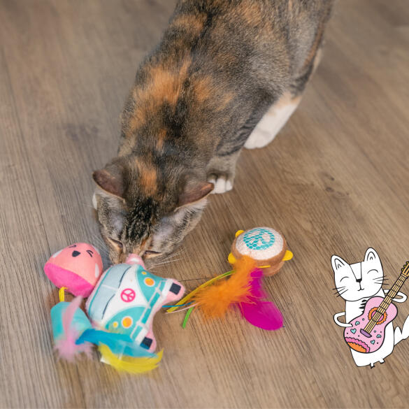 Комплект игрушек Catstages Dental для кошек Фестиваль с кошачьей мятой (3шт)