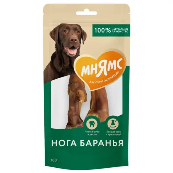 180г Лакомство Мнямс для собак "Нога баранья"