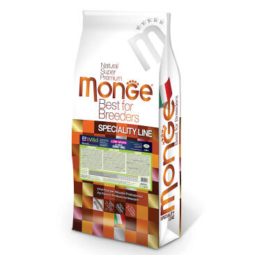 15кг Корм Monge Dog BWild Low Grain Adult Wild Boar низкозерновой для взрослых собак всех пород с мясом Дикого Кабана