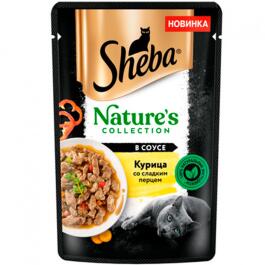 75гр Корм для кошек SHEBA Nature's, Курица с Паприкой