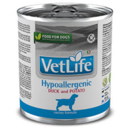 300гр Консервы Farmina Vet Life Natural Diet Dog Hypoallergenic Duck & Potato диета для собак при аллергии с Уткой и картофелем, паштет