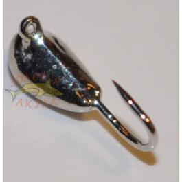 Мормышка вольфрамовая с ушком ""Чесночинка"" 3,0мм, никель, 0,33гр