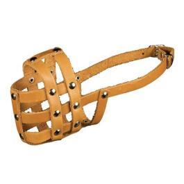 Намордник кожаный КАСКАД № 0 (кокер-спаниель, средний пудель)