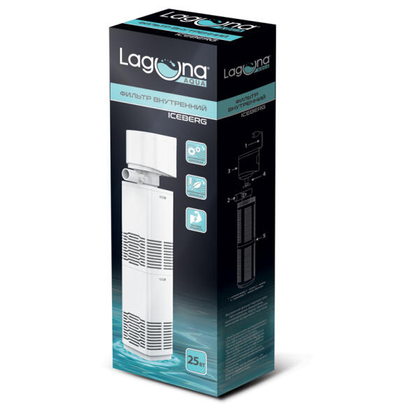 Фильтр Laguna ICEBERG JY900F 25Вт, 1200л/ч, 300л