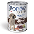 400гр Консервы Monge Dog FRESH Puppy Veal/vegetables для щенков, паштет из Телятины с овощами