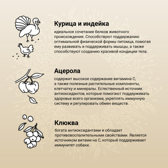 2кг Корм Craftia Natura Puppy Mini для щенков миниатюрных и мелких пород из Курицы и индейки