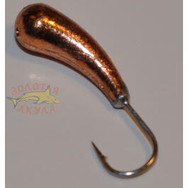Мормышка вольфрамовая с отверстием ""Уралка"" 5,0мм, медь, 1,27гр