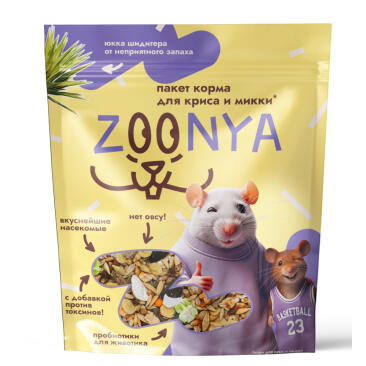 500гр Корм Zoonya для Крыс и Мышей