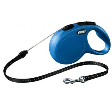 Рулетка FLEXI New Classic S 12кг 8м трос, синий