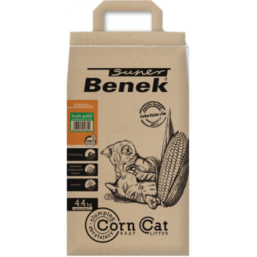 Наполнитель S Benek Corn Cat Classic Свежая трава, 7л