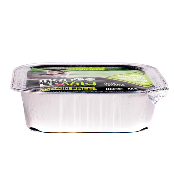 100гр Влажный корм Monge Cat BWild Grain Free Sterilised Boar/vegetables беззерновой для стерилизованных кошек с Кабаном и овощами, паштет