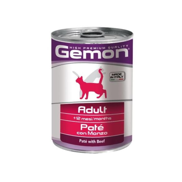 400гр Корм Gemon Cat PATE Adult Beef для кошек паштет с Говядиной