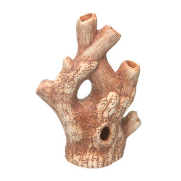Декорация из светлой керамики Коряга большая, 14*22см