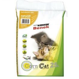 Наполнитель комкующийся S Benek Corn Cat Natural Кукурузный, 25л