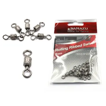 Вертлюг NAMAZU Rolling Ribbed Swivel №1/0