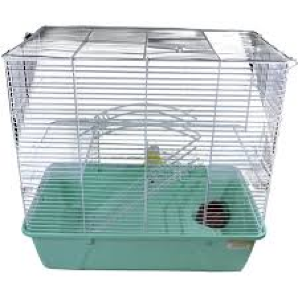 Клетка для грызунов Papa&Mama Pet, двухэтажная (поилка)  61смх37смx58,5см