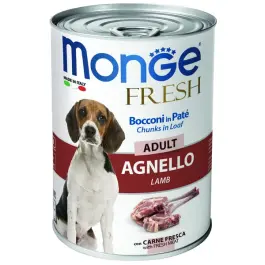 400гр Консервы Monge Dog FRESH Adult Lamb для собак, паштет из Ягненка