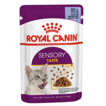 85гр Влажный корм ROYAL CANIN Sensory Tasty для взрослых кошек, стимулирующие вкусовые рецепторы, в желе (пауч)
