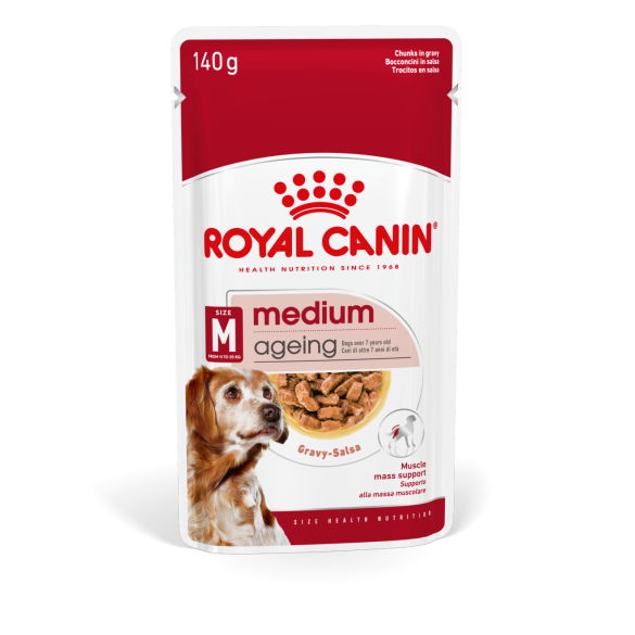 140гр Влажный корм ROYAL CANIN Medium Ageing для стареющих собак средних размеров от 7 лет (пауч)