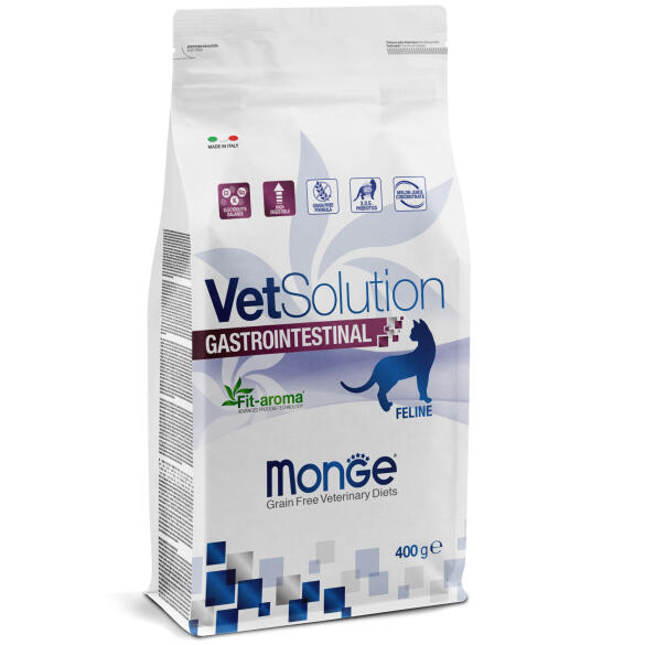 0,4кг Корм Monge VetSolution Cat Gastrointestinal Вет. диета для кошек с заболеваниями ЖКТ