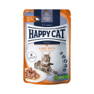 85гр Влажный корм Happy Cat Culinary Meat in Sauce LandEnte полнорационный беззерновой для стерилизованных кошек с мясными кусочками Утки в соусе