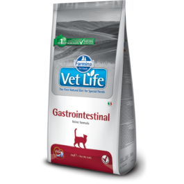 2кг Корм Farmina Vet Life Cat Gastrointestinal диета для взрослых кошек с воспалительными заболеваниями ЖКТ