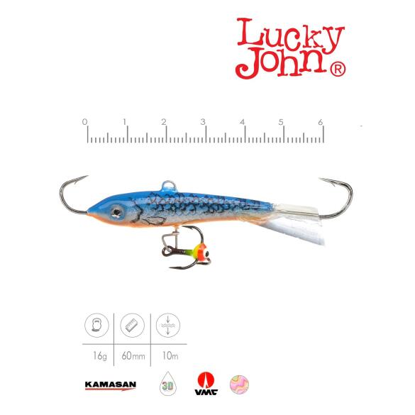 Балансир Lucky John CLASSIC 6 + тр. 60мм 45H