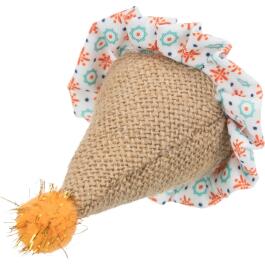 Игрушка TRIXIE "Шляпка" ткань/джут с кошачьей мятой, 9см