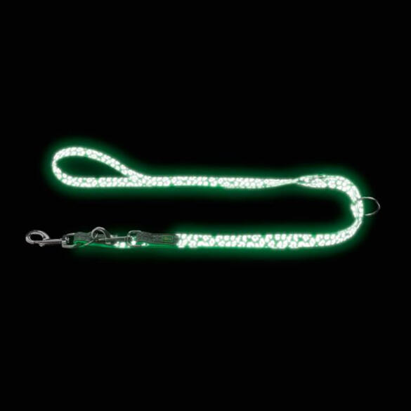 Поводок HUNTER T-Leash Convenience Refl Glow 15/200мм, Леопард