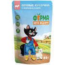 85гр Влажный корм Мнямс "Ферма кота Федорова" для кошек в желе с Ягненком