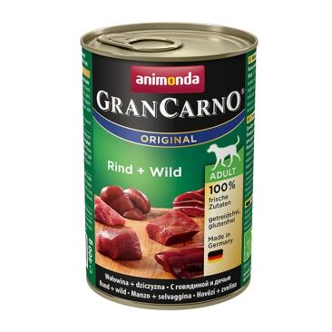 400гр Консервы Animonda Gran Carno Adult для взрослых собак, кусочки с говядиной и дичью