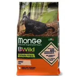Корм в развес Monge Dog BWild Grain Free Mini Adult Duck/Potatoes беззерновой для взрослых собак мелких пород с Уткой и картофелем, 1 кг