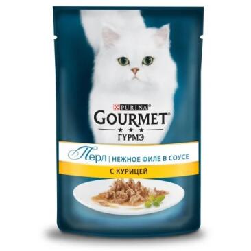 75гр Корм для кошек GOURMET Perle с Курицей