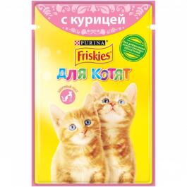 85гр Корм для котят FRISKIES  с Курицей в подливе