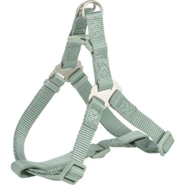 Шлея "TRIXIE" для собак "Premium One Touch harness",М, 50–65см/20mm зелёный шалфей