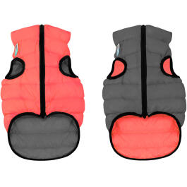 Курточка двухсторонняя "AiryVest" для собак, р-р XS, кораллово-серая
