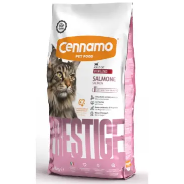 10кг Корм Cennamo PRC Adult STERILIZED SALMONE для стерилизованных кошек с Лососем