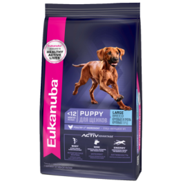 Корм в развес Eukanuba DOG Puppy Large Breed для щенков крупных пород от 1 мес с птицей, 1кг