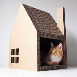 Когтеточка из гофрокартона КотоДом "Дом"