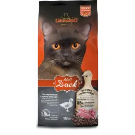 15кг Корм Leonardo Adult Duck для взрослых кошек от 1 года с Уткой
